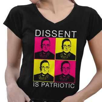 Dissent Is Patriotic Reproductive Rights Feminist Rights Women V-Neck T-Shirt - Monsterry DE