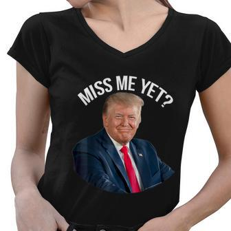Do You Miss President Donald Trump Yet Funny Political Women V-Neck T-Shirt - Monsterry UK