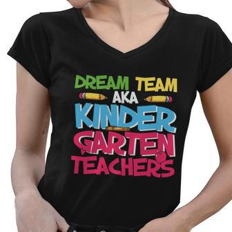 Dream Team Prek Back To School Graphic Shirt For Teacher Student Women V-Neck T-Shirt - Monsterry