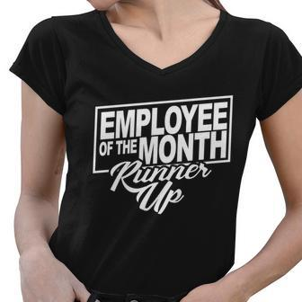 Employee Of The Month Runner Up Women V-Neck T-Shirt - Monsterry UK