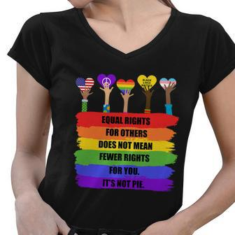 Equal Rights For Others Lgbt Pride Month 2022 Tshirt Women V-Neck T-Shirt - Monsterry AU