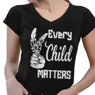 Every Child Matters Orange Day V4 Women V-Neck T-Shirt - Monsterry