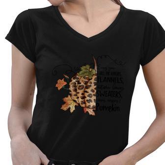 Every Your I Fall For Bonfires Flannels Autumn Leaves Women V-Neck T-Shirt - Monsterry AU