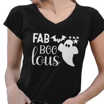 Fab Boo Lous Halloween Quote V2 Women V-Neck T-Shirt - Monsterry AU