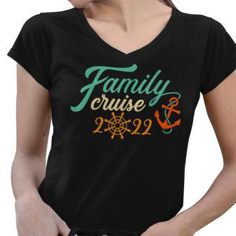 Family Cruise 2022 Cruise Family Matching 2022 Women V-Neck T-Shirt - Thegiftio UK