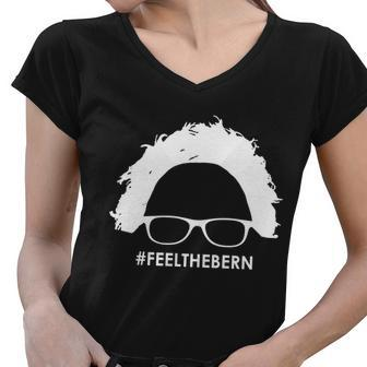 Feelthebern Feel The Bern Bernie Sanders Tshirt Women V-Neck T-Shirt - Monsterry DE