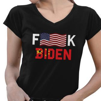 Fjb Bare Shelves Bareshelves Biden Sucks Political Humor Political Impeach Tshirt Women V-Neck T-Shirt - Monsterry AU