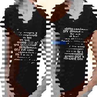 Funny Autism Quote Tshirt Women V-Neck T-Shirt - Monsterry