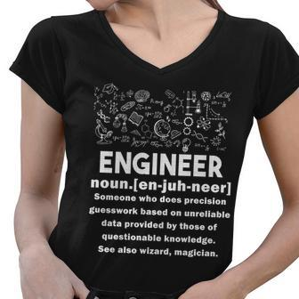Funny Engineer Meaning Tshirt Women V-Neck T-Shirt - Monsterry