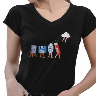 Funny Geek Programmer Nerd Developer Computer Engineering Women V-Neck T-Shirt - Monsterry