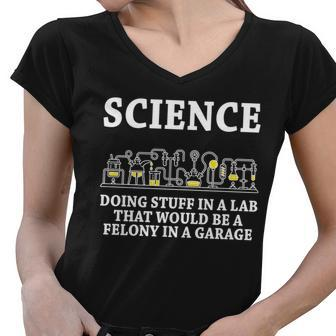 Funny Science Definition Tshirt Women V-Neck T-Shirt - Monsterry