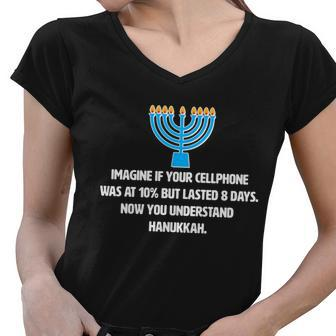 Funny Understanding Hanukkah Tshirt Women V-Neck T-Shirt - Monsterry AU