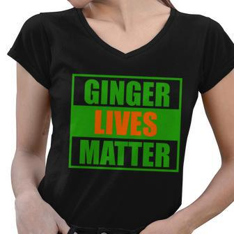 Ginger Lives Matter V2 Women V-Neck T-Shirt - Monsterry