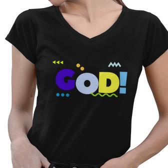 God Tshirt Women V-Neck T-Shirt - Monsterry DE