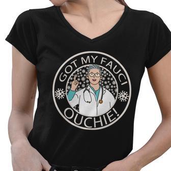 Got My Fauci Ouchie Tshirt Women V-Neck T-Shirt - Monsterry UK