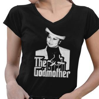 Griselda Blanco The Godmother Medellin Colombia Gangster Women V-Neck T-Shirt - Thegiftio