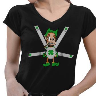 Hangover Leprechaun Irish Baby Tshirt Women V-Neck T-Shirt - Monsterry CA