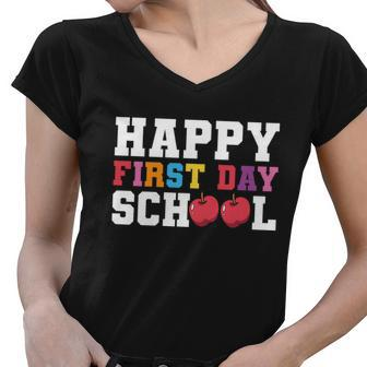 Happy First Day Of School Back To School V2 Women V-Neck T-Shirt - Monsterry DE
