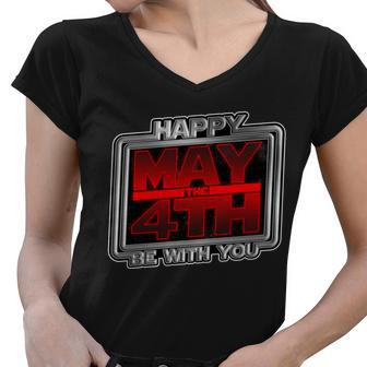 Happy May The 4Th Be With You Tshirt V2 Women V-Neck T-Shirt - Monsterry UK