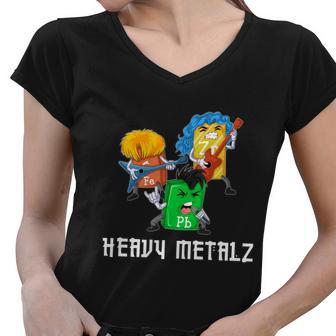 Heavy Metals Science Women V-Neck T-Shirt - Monsterry AU