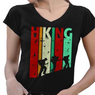 Hiking V2 Women V-Neck T-Shirt - Monsterry UK