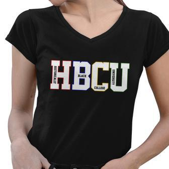 Historically Black College University Student Hbcu V2 Women V-Neck T-Shirt - Monsterry