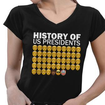 History Of Us Presidents 46Th Clown Pro Republican Tshirt Women V-Neck T-Shirt - Monsterry CA