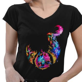 Icon Of Tzeentch Demon Mark Women V-Neck T-Shirt - Monsterry AU