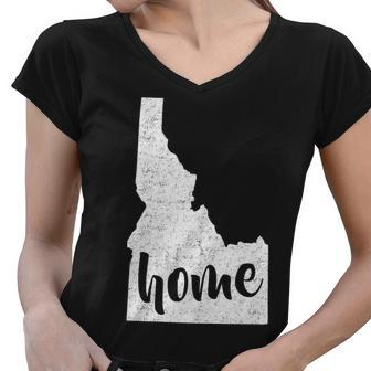 Idaho Home State Tshirt Women V-Neck T-Shirt - Monsterry