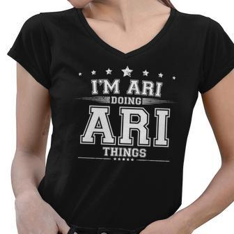 Im Ari Doing Ari Things Women V-Neck T-Shirt - Thegiftio UK
