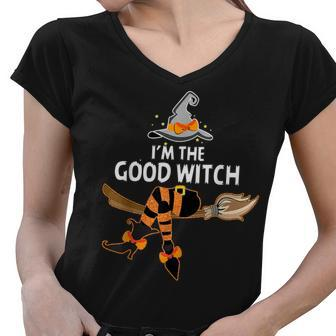 Im The Good Witch Halloween Matching Group Costume Women V-Neck T-Shirt - Seseable
