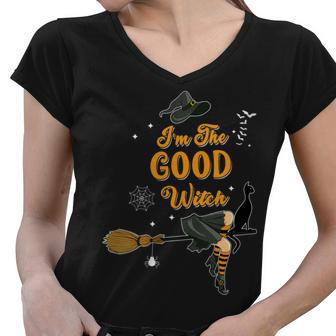 Im The Good Witch Halloween Matching Group Costume Women V-Neck T-Shirt - Seseable