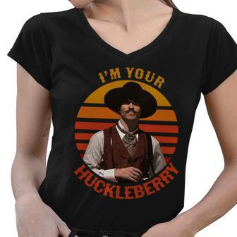 Im Your Huckleberry Tshirt Women V-Neck T-Shirt - Monsterry CA