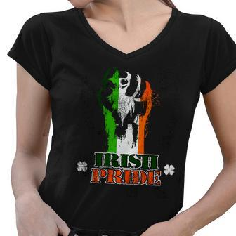 Irish Pride V2 Women V-Neck T-Shirt - Monsterry UK