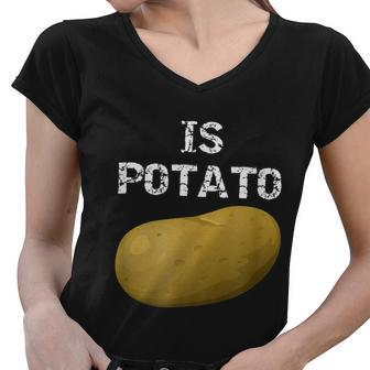 Is Potato As Seen On Late Night Television Tshirt Women V-Neck T-Shirt - Monsterry UK