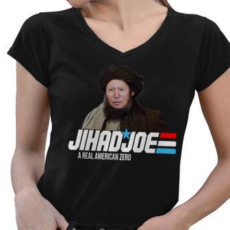 Jhad Joe Biden A Real American Hero Funny Tshirt Women V-Neck T-Shirt - Monsterry UK