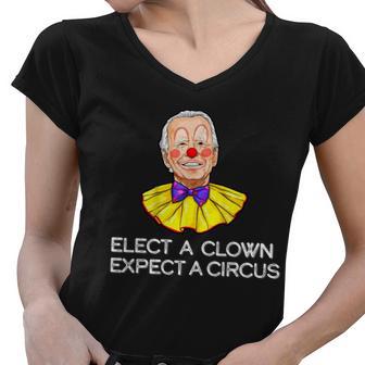 Joe Biden Elected A Clown Circus Tshirt Women V-Neck T-Shirt - Monsterry AU