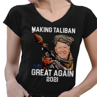 Joe Biden Making The Taliban Great Again Tshirt Women V-Neck T-Shirt - Monsterry UK