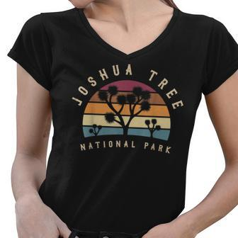 Joshua Tree National Park Vintage Us Nationalpark V2 Women V-Neck T-Shirt - Seseable