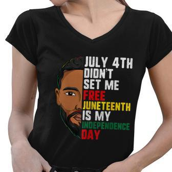 Juneteenth Shirt Men Juneteenth Is My Independence Day Women V-Neck T-Shirt - Monsterry