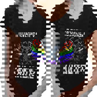 Karaoke Microphone Machine Music Singer Women V-Neck T-Shirt - Thegiftio
