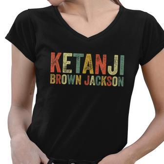 Ketanji Brown Jackson Black History African American Woman Tshirt Women V-Neck T-Shirt - Monsterry