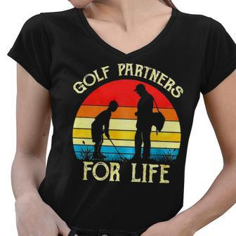 Kids Golfing S Matching Father Son Golf Partners For Life Shirts Fathers Day Gift Idea Vintage Best Friends Shirt Boys Youth Women V-Neck T-Shirt - Thegiftio UK