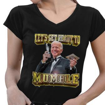 Lets Get Ready To Mumble Women V-Neck T-Shirt - Monsterry AU