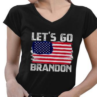 Lets Go Brandon Shirt Lets Go Brandon Shirt Women V-Neck T-Shirt - Monsterry DE