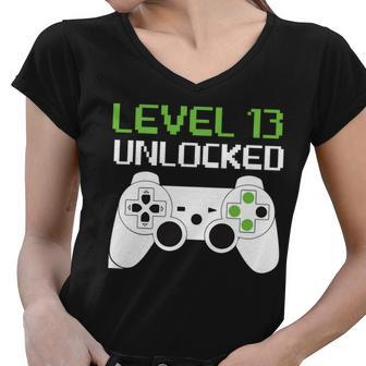 Level 13 Unlocked Teenager Tshirt Women V-Neck T-Shirt - Monsterry CA