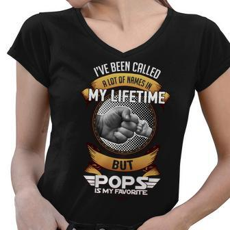 Lifetime Pops Tshirt Women V-Neck T-Shirt - Monsterry