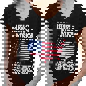 Making America Great Since 1982 Birthday Graphic Design Printed Casual Daily Basic Women V-Neck T-Shirt