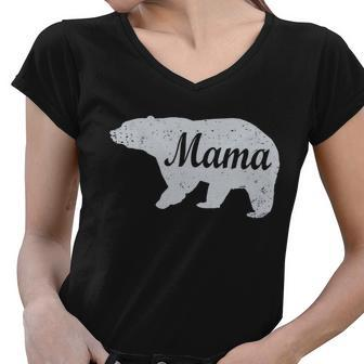Mama Bear Tshirt V2 Women V-Neck T-Shirt - Monsterry AU