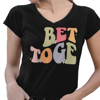 Matching Couples Better Together Best Friends Bff Women V-Neck T-Shirt - Thegiftio UK